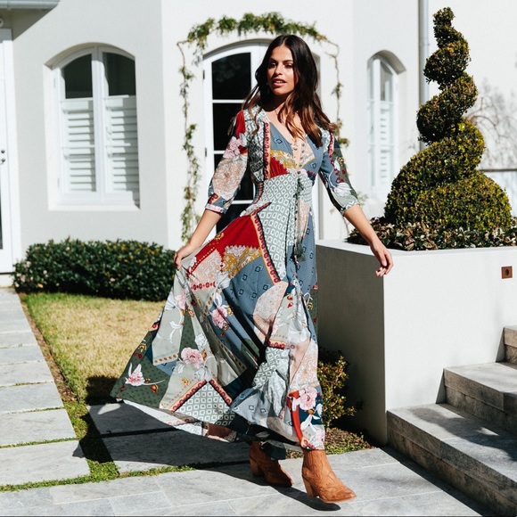 Jaase Dresses & Skirts - MARNIE PRINT INDIANA MIXED MAXI DRESS JAASE BOUTIQ